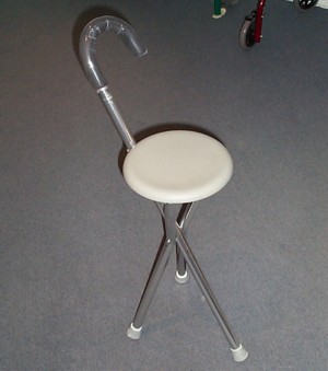 Tri Walking Stick or Cane with Seat  EC911